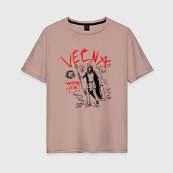 Женская футболка оверсайз VECNA HELLFIRE CLUB HFC