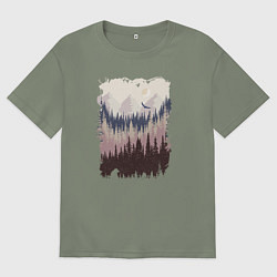 Женская футболка оверсайз Дикая природа