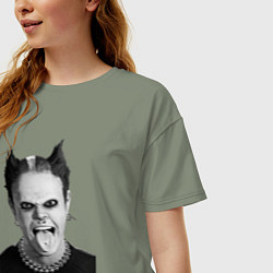 Футболка оверсайз женская The Prodigy - firestarter, цвет: авокадо — фото 2