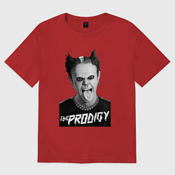 Футболка оверсайз женская The Prodigy - firestarter, цвет: красный