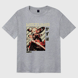 Женская футболка оверсайз Kazuha геншин