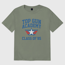 Футболка оверсайз женская TOP GUN Academy Class of 85, цвет: авокадо