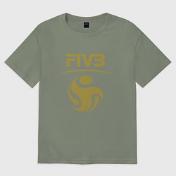 Женская футболка оверсайз FIVB ВОЛЕЙБОЛ ЛОГО