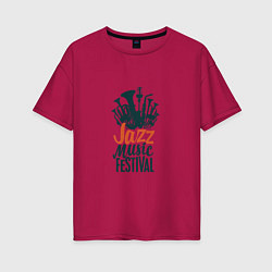 Женская футболка оверсайз Jazz - Festival