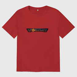 Футболка оверсайз женская STORMGATE, цвет: красный