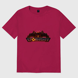 Футболка оверсайз женская ШтормГейт, цвет: маджента