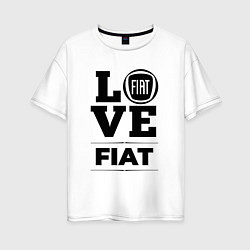 Женская футболка оверсайз Fiat Love Classic