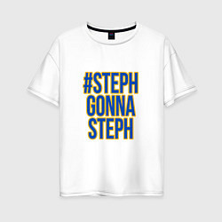 Футболка оверсайз женская Gonna Steph, цвет: белый