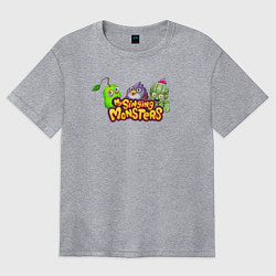 Женская футболка оверсайз My Singings Monsters Logo