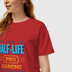 Футболка оверсайз женская Игра Half-Life PRO Gaming, цвет: красный — фото 2