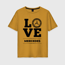 Женская футболка оверсайз Merсedes Love Classic