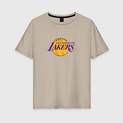 Женская футболка оверсайз Лос-Анджелес Лейкерс NBA