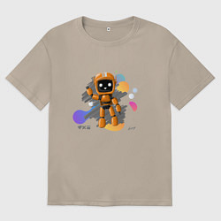 Женская футболка оверсайз Любовь смерть роботы