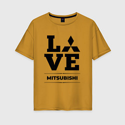 Женская футболка оверсайз Mitsubishi Love Classic