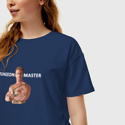Футболка оверсайз женская Dungeon Master Billy, цвет: тёмно-синий — фото 2