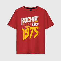 Женская футболка оверсайз Рок с 1975 года