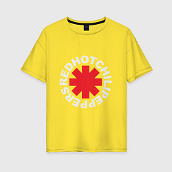 Женская футболка оверсайз Peppers - Logo