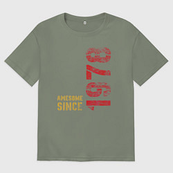 Женская футболка оверсайз Потрясающий человек с 1978 года