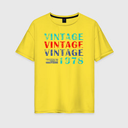 Женская футболка оверсайз Винтаж 1978