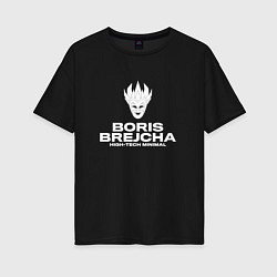 Женская футболка оверсайз Boris Brejcha High Tech Minimal