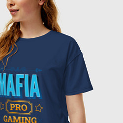 Футболка оверсайз женская Игра Mafia PRO Gaming, цвет: тёмно-синий — фото 2