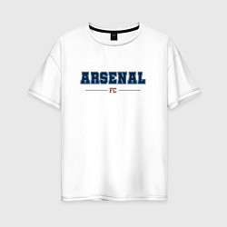 Футболка оверсайз женская Arsenal FC Classic, цвет: белый