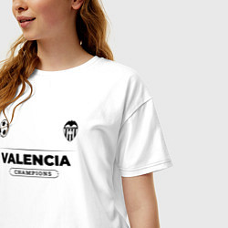 Футболка оверсайз женская Valencia Униформа Чемпионов, цвет: белый — фото 2