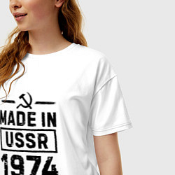 Футболка оверсайз женская Made In USSR 1974 Limited Edition, цвет: белый — фото 2
