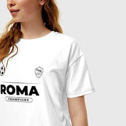 Футболка оверсайз женская Roma Униформа Чемпионов, цвет: белый — фото 2