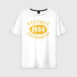 Женская футболка оверсайз Винтаж 1984 лимитированная серия