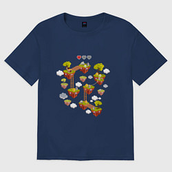 Футболка оверсайз женская Сложнейший уровень, цвет: тёмно-синий