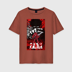 Женская футболка оверсайз Akira anime cyberpunk