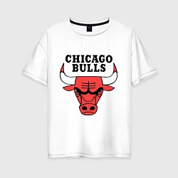 Женская футболка оверсайз Chicago Bulls