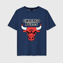Женская футболка оверсайз Chicago Bulls