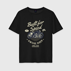 Женская футболка оверсайз Vintage Moto
