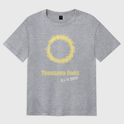 Женская футболка оверсайз Тысяча сынов хаос винтаж лого