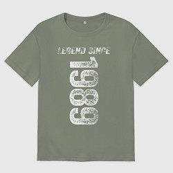 Женская футболка оверсайз Легенда с 1989 года