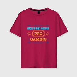 Футболка оверсайз женская Игра Heroes of Might and Magic pro gaming, цвет: маджента