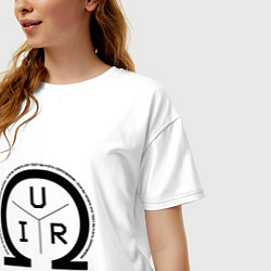 Футболка оверсайз женская Вы и есть сопротивление, цвет: белый — фото 2