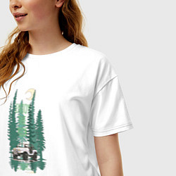 Футболка оверсайз женская Enjoy the ride, цвет: белый — фото 2