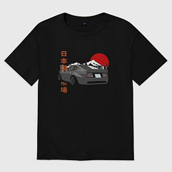 Футболка оверсайз женская NIssan Fairlady Z, цвет: черный