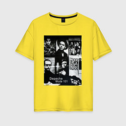 Футболка оверсайз женская Depeche Mode 101 Vintage 1988, цвет: желтый