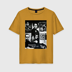 Женская футболка оверсайз Depeche Mode 101 Vintage 1988