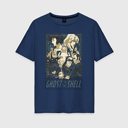 Женская футболка оверсайз Ghost in the shell all