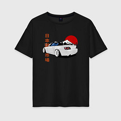 Женская футболка оверсайз Honda s2000 Roadster Tuning Car