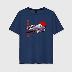 Женская футболка оверсайз Toyota Supra A80 Mk4 Japan Legend