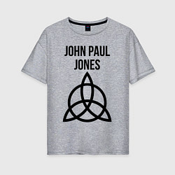 Футболка оверсайз женская John Paul Jones - Led Zeppelin - legend, цвет: меланж
