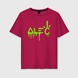 Женская футболка оверсайз Alec Monopoly - лого