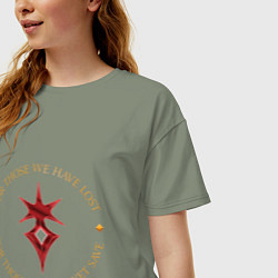 Футболка оверсайз женская Final Fantasy XIV Dark Knight, цвет: авокадо — фото 2