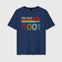 Женская футболка оверсайз Винтаж 2001 пальмы